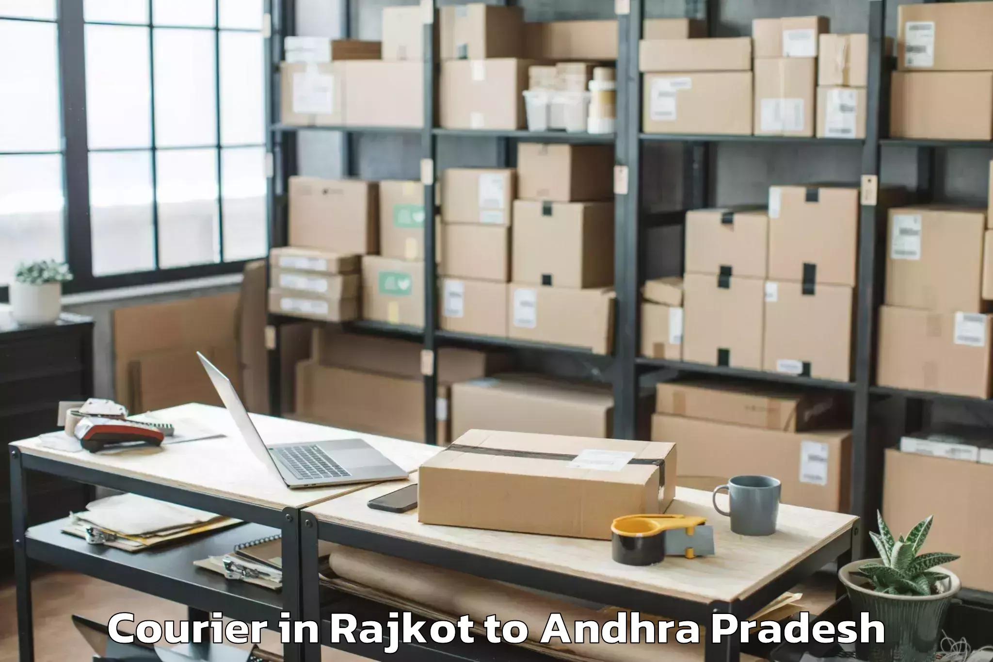 Leading Rajkot to Edlapadu Courier Provider